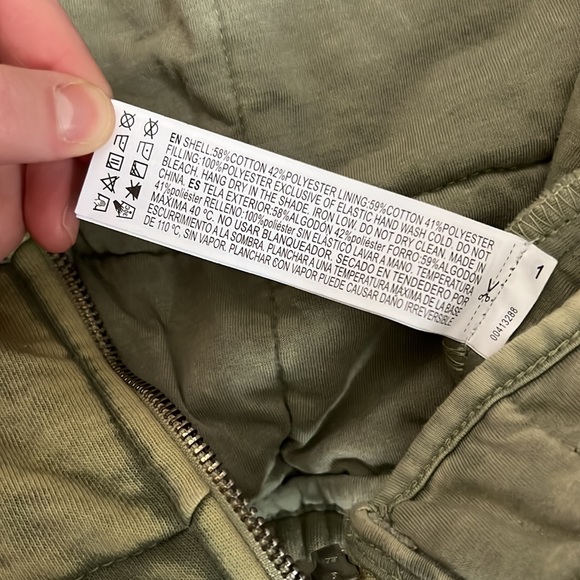 NWOT Forever 21 Light Olive Quilted Zippered Jacket Womens Sz Sm Chartreuse Lime - Picture 3 of 4